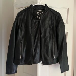 William Rast Black Leather Moto Jacket 🖤